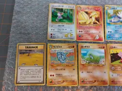 Pocket Monsters Lot 1996 Japanese Pokemon Fossil ARTICUNO Holo 144 Sneasel Poli - Image 2