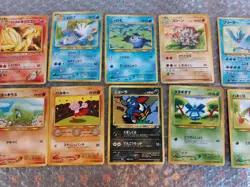 Pocket Monsters Lot 1996 Japanese Pokemon Fossil ARTICUNO Holo 144 Sneasel Poli - Image 3