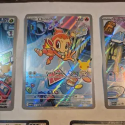 Pokemon 1st Partner Illustration Collections Turtwig Chimchar Piplup & (2) ex - Image 3