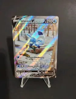Pokemon TCG Glaceon V 175/203 SWSH07: Evolving Skies Holo Mint Condition - Image 1