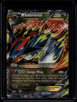 Pokemon TCG M Salamence EX XY171 Promo DMG - Image 1