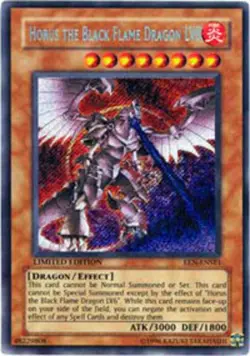Yugioh! MP Horus The Black Flame Dragon LV8 - EEN-ENSE1 - Secret Rare - Limited - Image 1