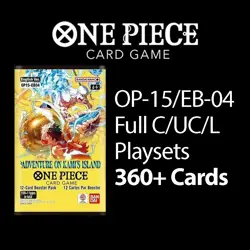 [Bulk] OP-15 + EB-04 Full C/UC/L Playsets 360+ cards) One Piece TCG OP15 English - Image 1