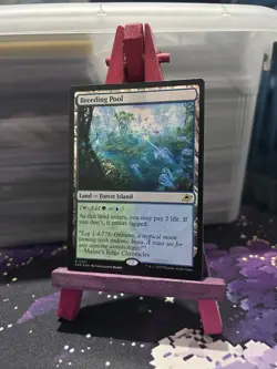 Magic The Gathering MTG Breeding Pool Edge Of Eternities Foil Rare Shock Land - Image 1