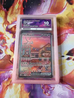 Pokemon Mew EX Black Star Promo TCG Card SVP053 151 ACE 10 (PERFECT SUBGRADES) - Image 1