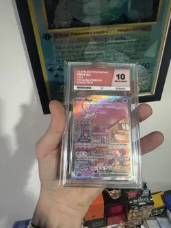Pokemon Mew EX Black Star Promo TCG Card SVP053 151 ACE 10 (PERFECT SUBGRADES) - Image 5