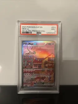 Pokemon Mew EX Black Star Promo TCG Card SVP053 151 PSA 9 Mint - Image 1