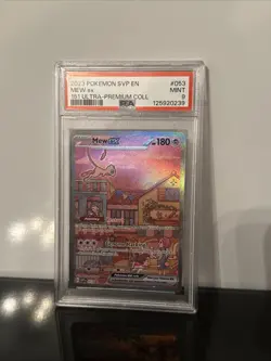 Pokemon Mew EX Black Star Promo TCG Card SVP053 151 PSA 9 Mint - Image 2