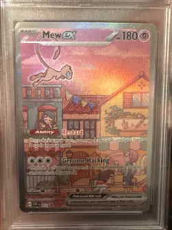 Pokemon Mew EX Black Star Promo TCG Card SVP053 151 PSA 9 Mint - Image 3