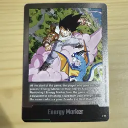 Energy Marker E-80 Silver Goku Manga Booster 02 Dragon Ball Card English - Image 1
