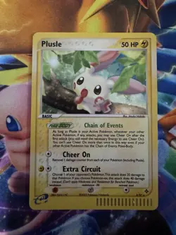 Plusle 8/97 Dragon Holo Pokemon Card Near Mint - Image 1