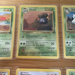 Jungle Bundle x8 Pokemon Collectible Cards Near Mint In Sleeves 1999 - Image 3