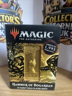 Hammer Of Bogardan 24 Karat Gold Plated Ingot Magic Gathering MTG Limited 1993 - Image 1