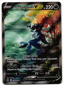Hisuian Samurott V GG51/GG70 - Crown Zenith Galarian Gallery Pokemon TCG - LP - Image 1
