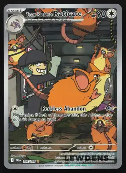 Team Rocket's Raticate - 202/182 - Illustration Rare - Destined Rivals Pokemon 2 - Image 1