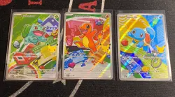 Bulbasaur, Charmander, Squirtle Pokemon First Partner Black Star 30th Promos - Image 1