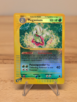 2002 E-Reader Expedition Meganium Reverse Holo Rare 2002 54/165 Starter Grass - Image 1