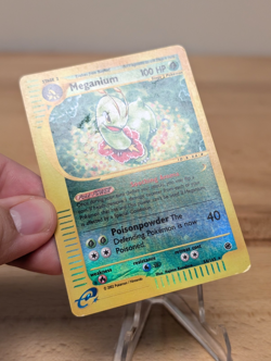 2002 E-Reader Expedition Meganium Reverse Holo Rare 2002 54/165 Starter Grass - Image 2