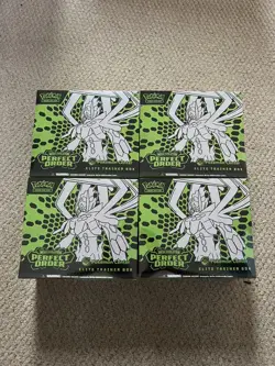 4x Pokemon TCG Perfect Order - Pokemon Center ETB - Sealed in Unsealed case - Image 3