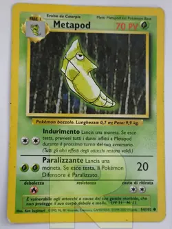 Metapod ® Set Base 54/102 ® Comune ® Pokemon ® Italiano ® Good- - Image 1