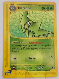 Metapod ® Expedition 87/165 ® Non Comune ® Pokemon ® Inglese ® Good - Image 1