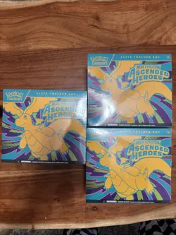 Ascended Heroes ETB Pokemon Scarlet & Violet Era Mega Evolution Lot Of 3 Sealed - Image 1