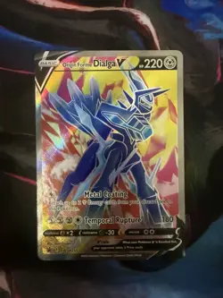 Pokemon Origin Forme Dialga V SWSH255 Sword & Shield Promo Full Art Holo 220 HP - Image 1