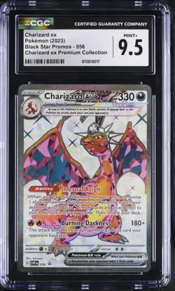 2023 Pokemon Black Star Promos #SVP056 Charizard ex CGC 9.5 Mint+ - Image 1