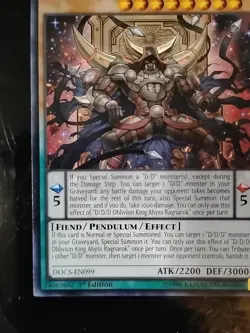 D/D/D Oblivion King Abyss Ragnarok DOCS-EN099 Dimension of Chaos 1st Edition - Image 2