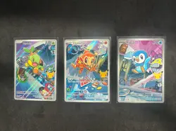 Pokemon 2026 First Partner Illustration Series 1 Promos Turtwig Chimchar Piplup - Image 1