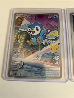 First Partner Illustration Promos | Turtwig Chimchar Piplup *MINT* Pokemon Cards - Image 2