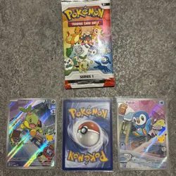 Pokemon First Partner Illustration promos x3 chimchar turtwig piplup - Image 3