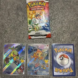 Pokemon First Partner Illustration promos x3 chimchar turtwig piplup - Image 4