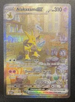 Pokemon TCG Alakazam EX 151 Holo Card Scarlet & Violet 201/165 - Image 1