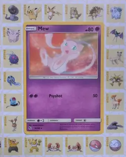 Mew 32/68 Hidden Fates Non-Holo Rare Pokemon Card - Image 1