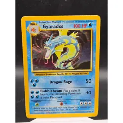 Gyarados 6/102 Holo Rare Pokemon Card Base Set WOTC 1999 MP - Image 1