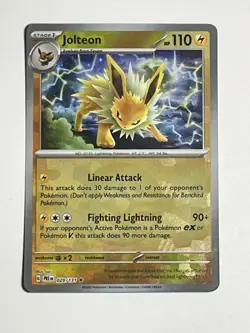 SV: Prismatic Evolutions Jolteon (Poke Ball Pattern) #029/131 Holo Pokemon Card - Image 1