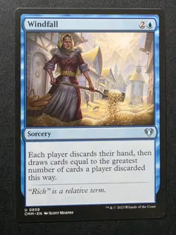 WINDFALL 859 Commander Masters MTG Magic NM - Image 1