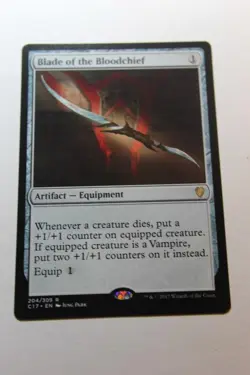MTG Blade of the Bloodchief x1- -Commander 2017-Lightly Played - Image 1