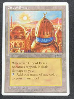 City of Brass, Chronicles, Magic the Gathering (MTG) Moderate Play - Image 1