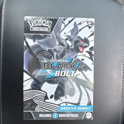 Pokemon Scarlet & Violet Black Bolt Booster Bundle Box English 6 Booster Packs - Image 1
