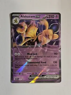 Alakazam ex (No Star Error Pattern) Pokemon BLACK STAR Promo #050 Holo 151 ✨MINT - Image 4