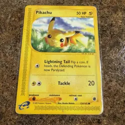 Pokemon TCG Pikachu Expedition 124/165 Regular Common MP/HP - Image 1