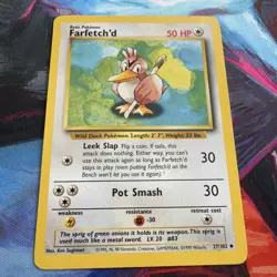 Farfetch'd 27/102 Uncommon Base Set Unlimited Pokemon LP - Image 1
