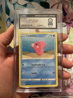 Pokemon TCG Luvdisc Common Crown Zenith -German- WORLD RECORD BREAKS-1 Of 1 - Image 1