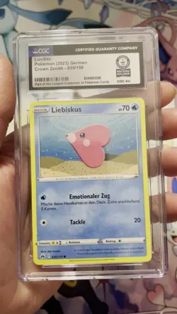 Pokemon TCG Luvdisc Common Crown Zenith -German- WORLD RECORD BREAKS-1 Of 1 - Image 2