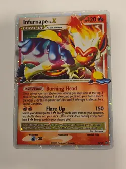 Pokemon Infernape LV.X Promo Holo DP10 Diamond & Pearl Level Up HP - Damaged - Image 1