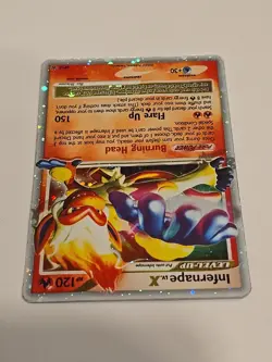 Pokemon Infernape LV.X Promo Holo DP10 Diamond & Pearl Level Up HP - Damaged - Image 3