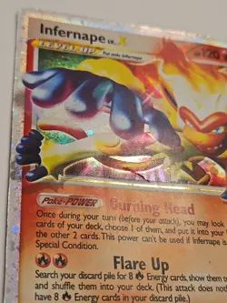 Pokemon Infernape LV.X Promo Holo DP10 Diamond & Pearl Level Up HP - Damaged - Image 4
