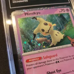 2024 POKEMON TRICK OR TRADE #037 MIMIKYU TAG 9 FART SWIRL - Image 1